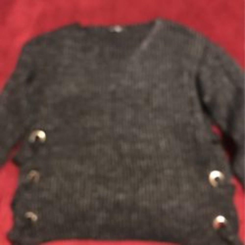Ladies Doe And Rae Black And White Sweater Size L